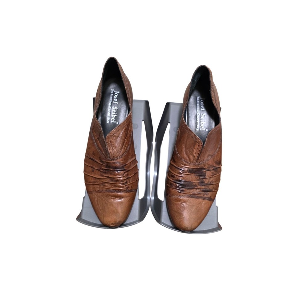 Josef Seibel Women's Slip-On Brown Leather‎ Tina Pump Booties Size 39 EU/8.5 US